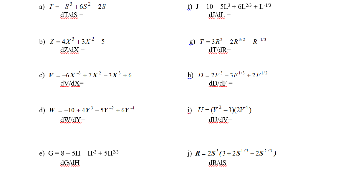 Solved Differentiation Exercise Name 8 Due Worth 50 Po Chegg Com