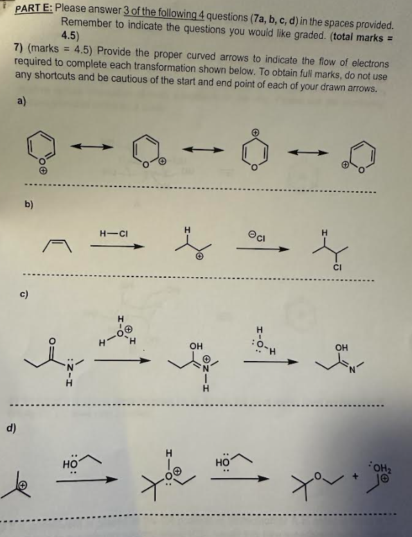 Solved PART E: Please Answer 3 Of The Following 4 Questions | Chegg.com