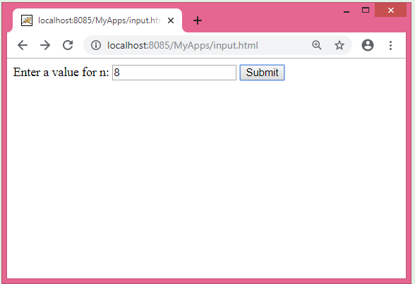 Solved Write a JSP file to get a number as input as given | Chegg.com