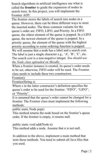 Search algorithms in artificial intelligence use what | Chegg.com