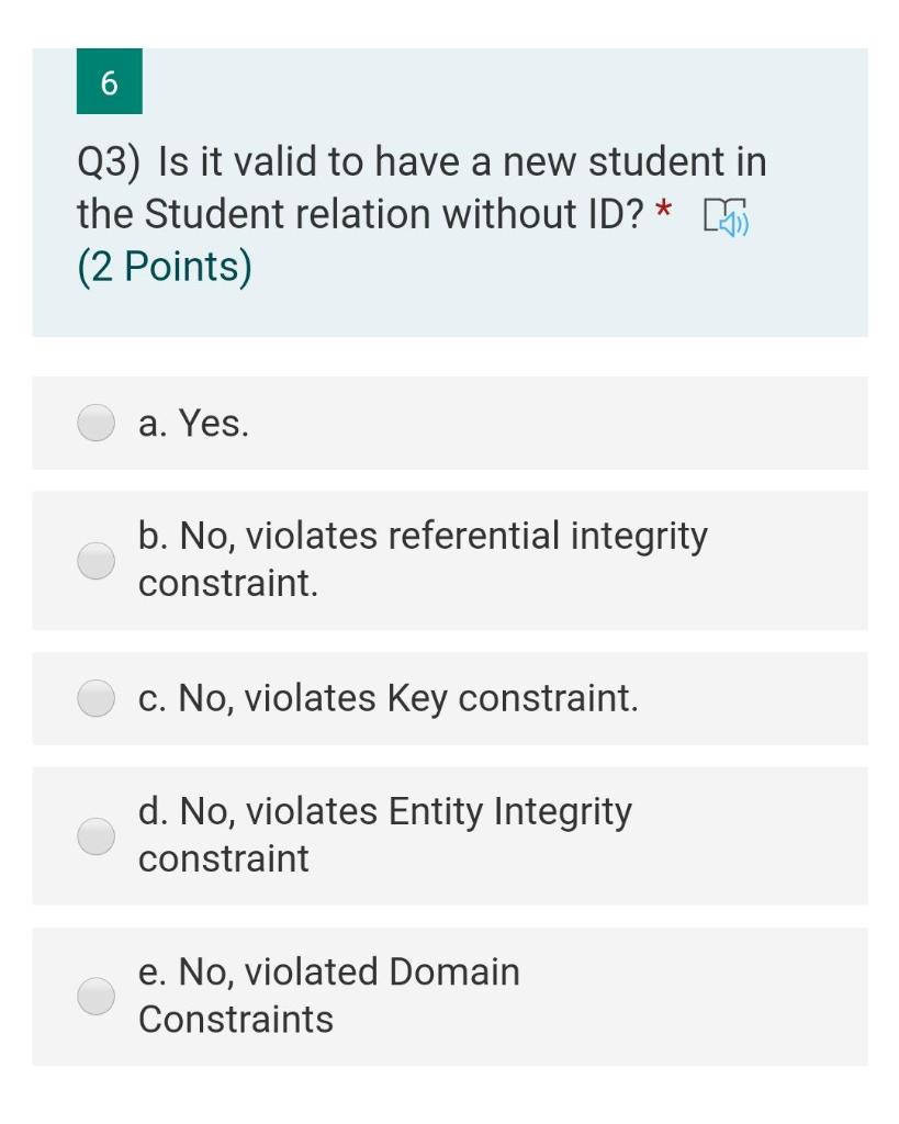 Solved Consider the following relational database state to | Chegg.com