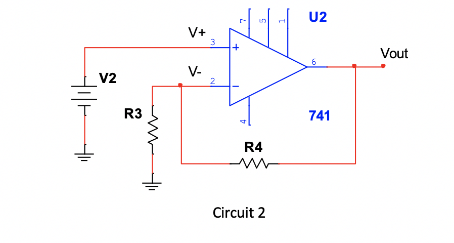 Solved In Circuit 2, determine the Output Voltage and Gain | Chegg.com