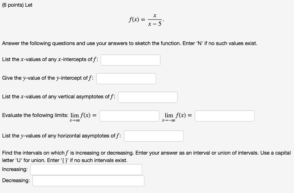 Solved Let F x x x 5 Answer The Following Questions And Chegg