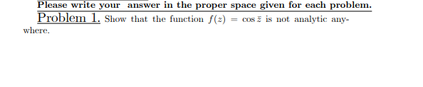 Solved Please write your answer in the proper space given | Chegg.com
