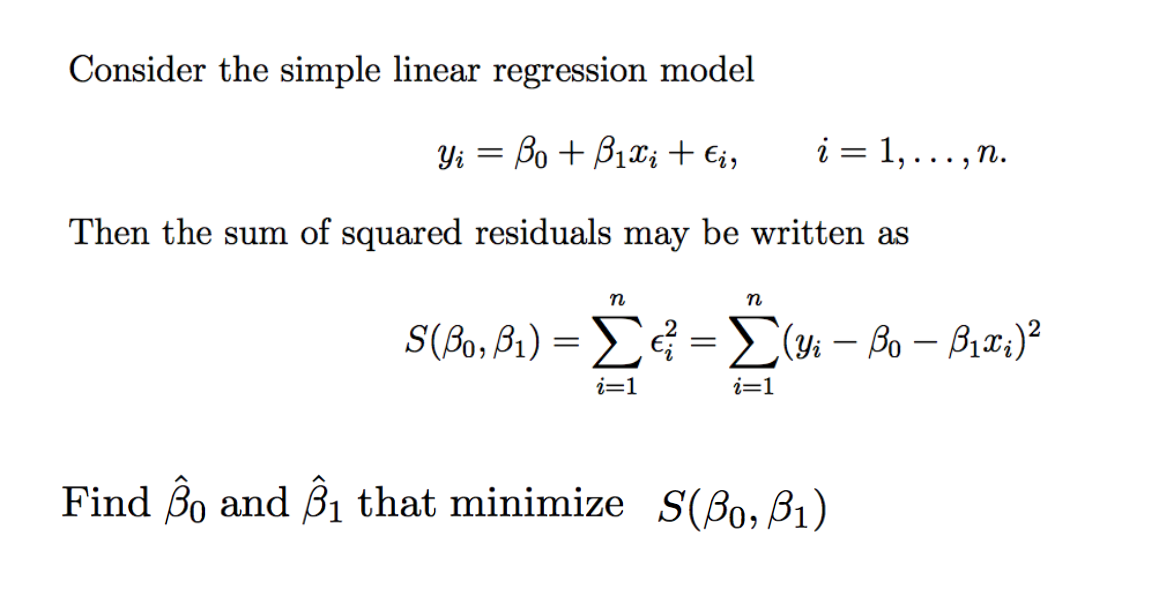 Solved Consider The Simple Linear Regression Model | Chegg.com