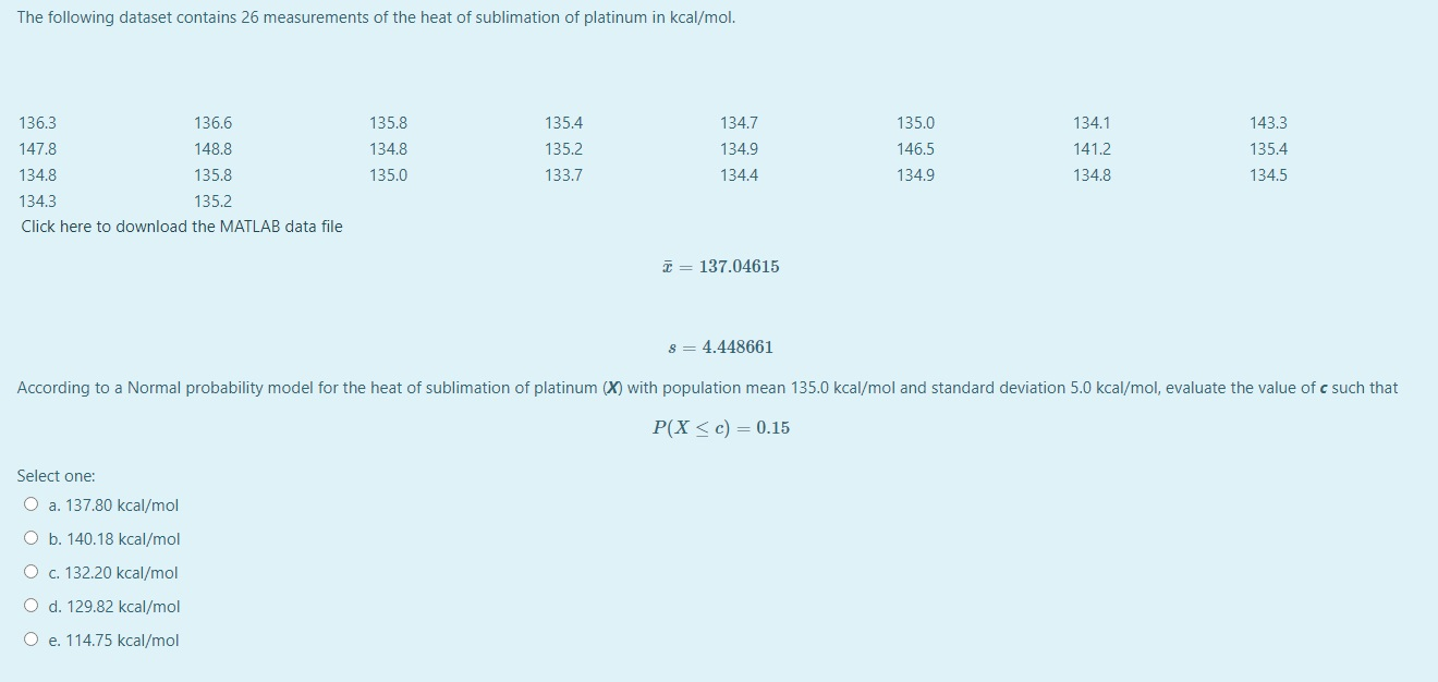 heat of sublimation