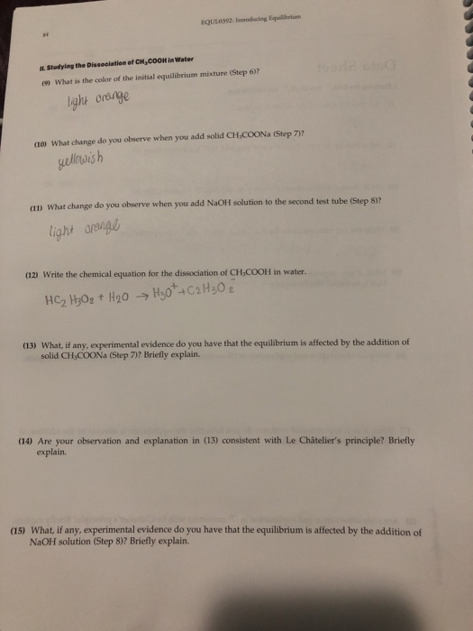 Solved Data Sheet I. Studying the Cro,- lon/Cro,- Ion | Chegg.com