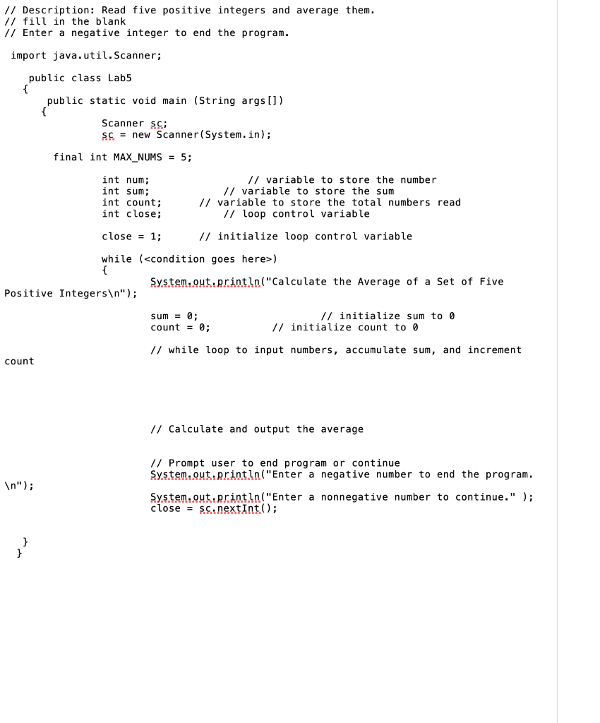 Solved 11 Description: Read five positive integers and | Chegg.com