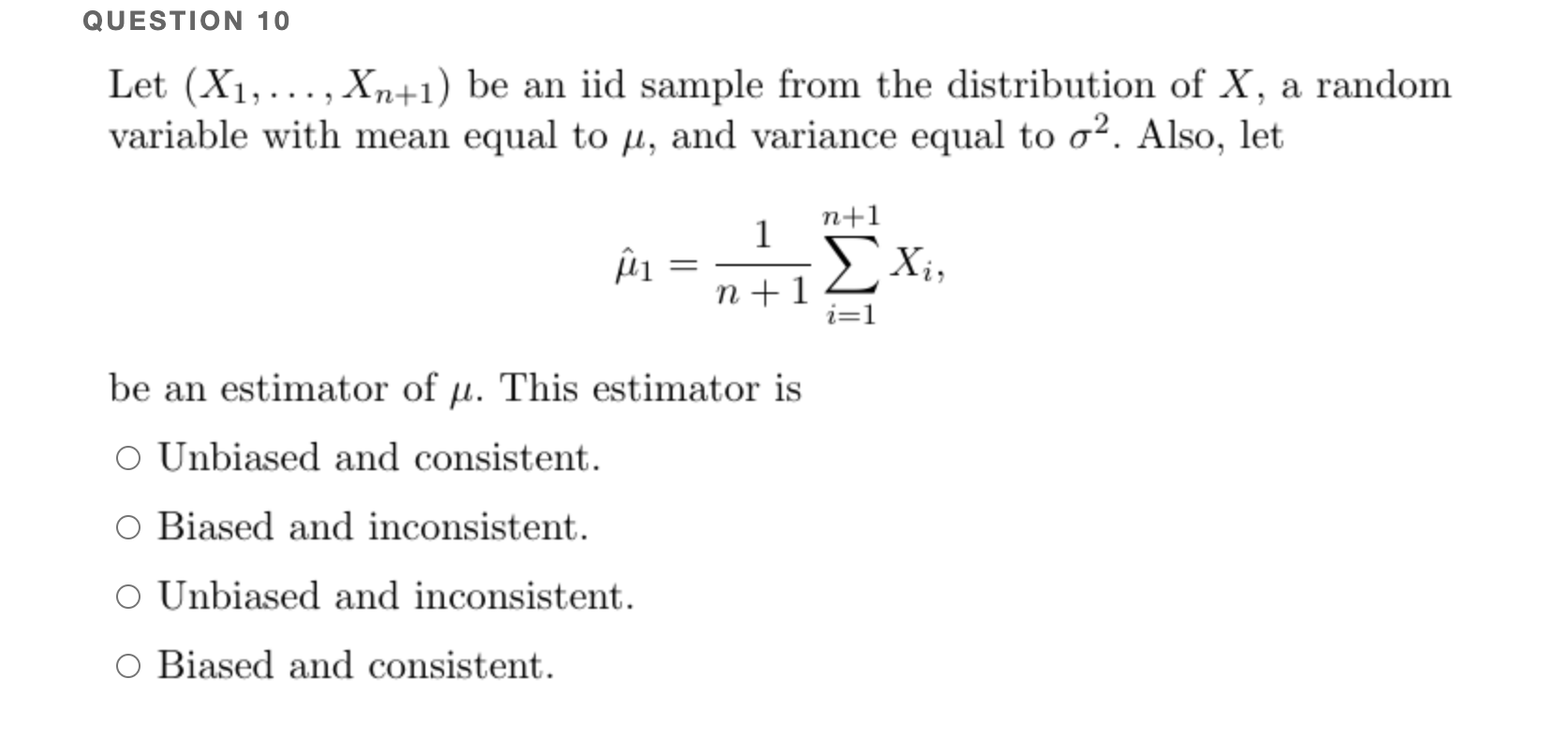 Solved Question 6 The Random Variable X Has Mean U And Va Chegg Com