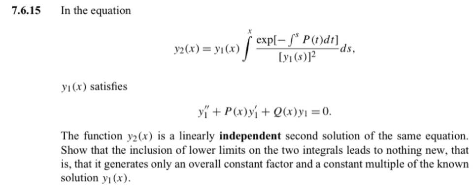 7 6 15 In The Equation Y2 X Y X J Exp P Chegg Com