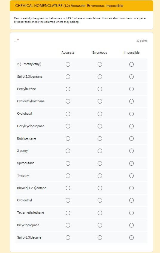 Solved GIVE THE IUPAC NAME FOR THE FOLLOWING | Chegg.com