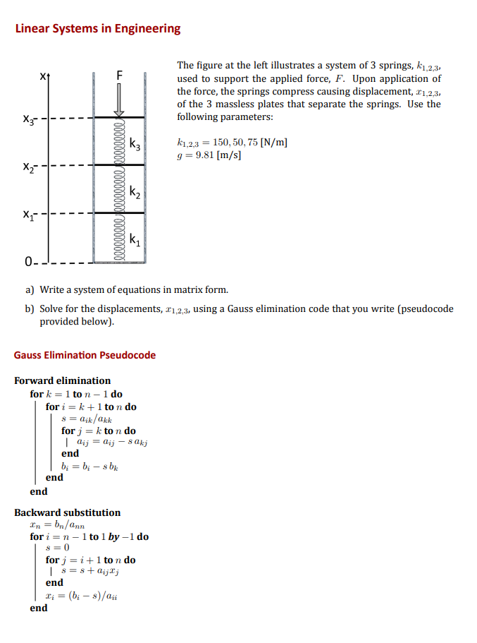 Solved Linear Systems in Engineering B The figure at the | Chegg.com