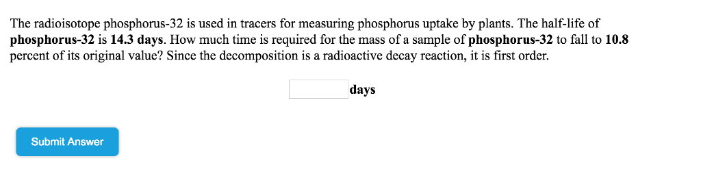 solved-the-radioisotope-phosphorus-32-is-used-in-tracers-for-chegg