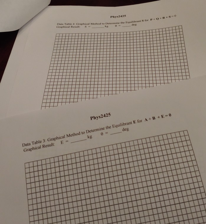 LAB REPORT FORM EQUILIBRIUM AND VECTORS: THE FORCE | Chegg.com