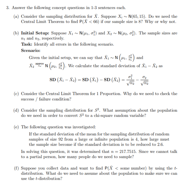 Solved 3. Answer The Following Concept Questions In 1-3 | Chegg.com