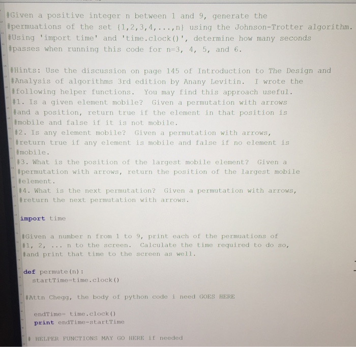 Solved Given a positive integer n between 1 and 9, generate | Chegg.com