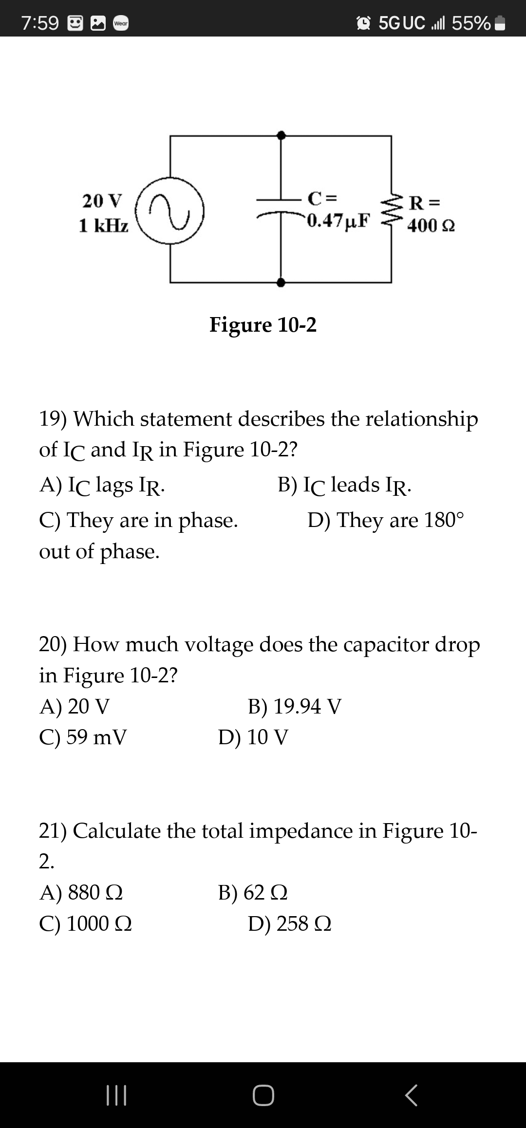 Solved 19) Which statement describes the relationship of IC