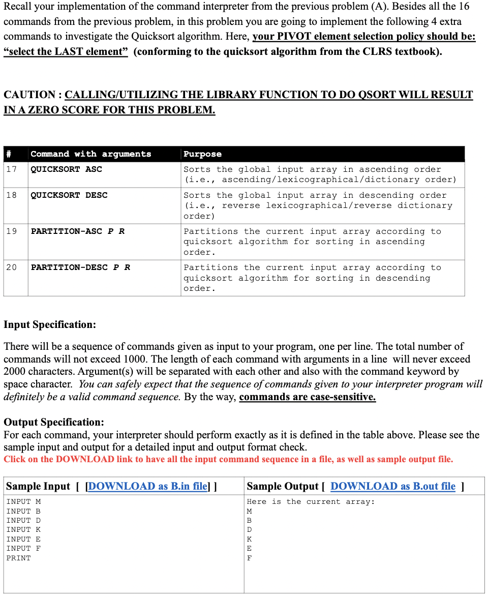 # 4 5 6 In this problem you are going to implement an | Chegg.com
