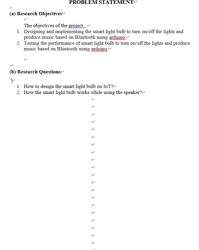 PROBLEM STATEMENT (a) Research Objectives The | Chegg.com