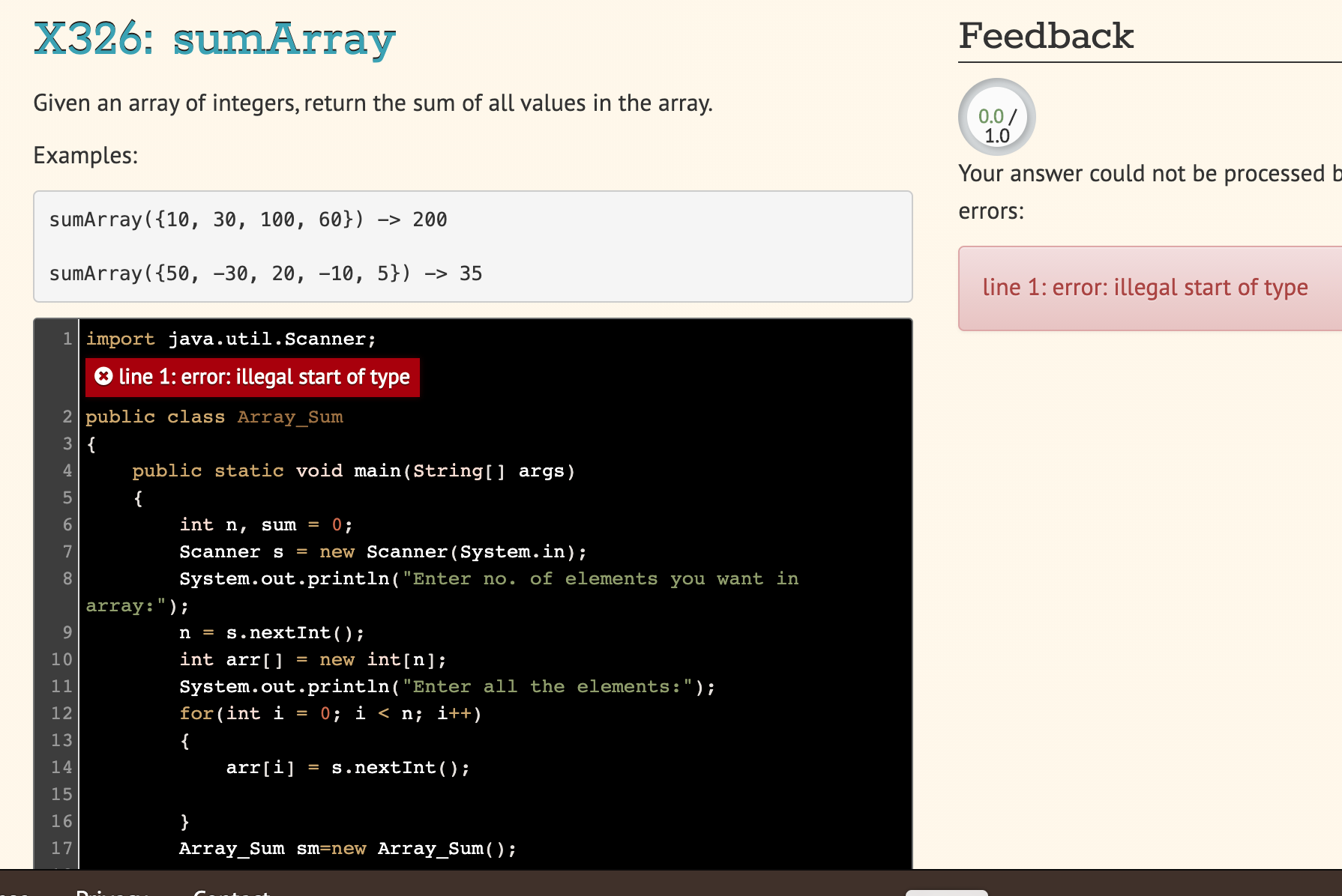 solved-x326-sumarray-feedback-given-an-array-of-integer