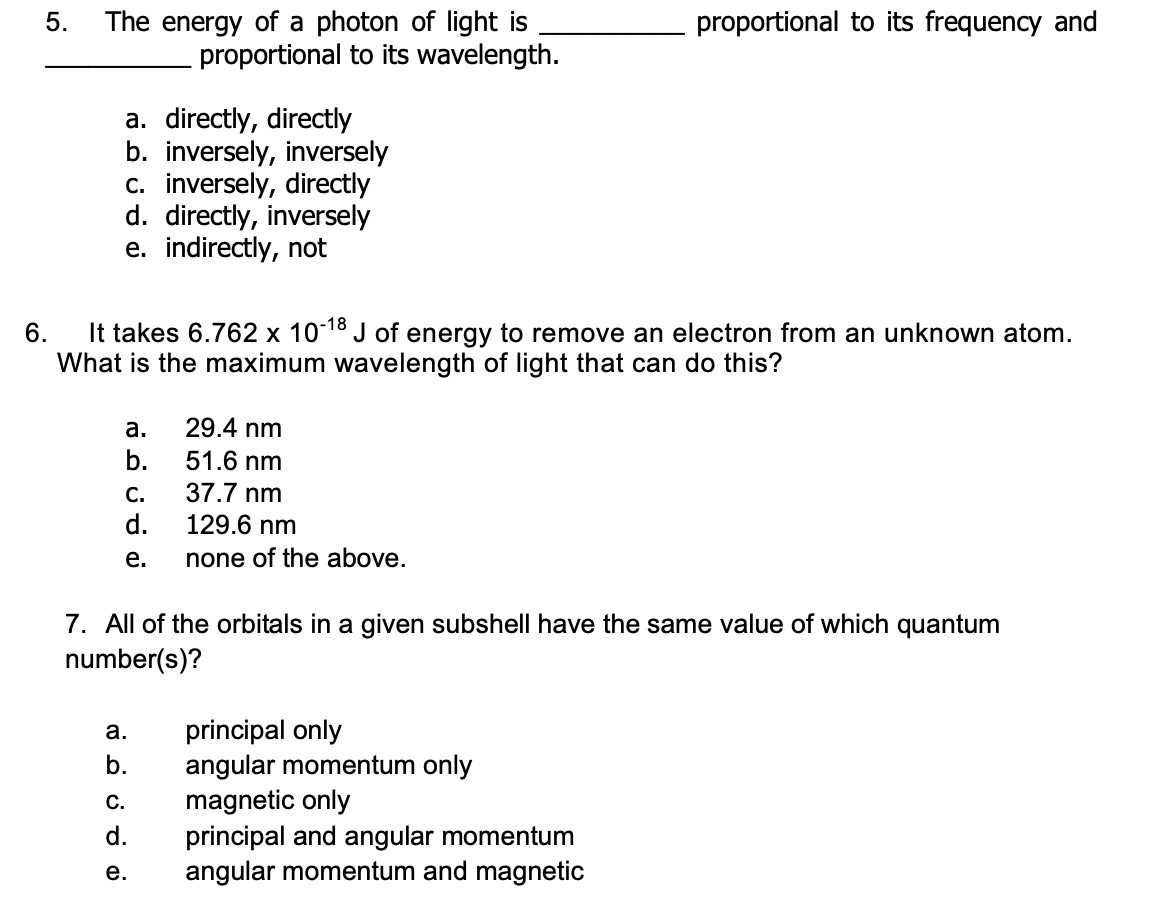 solved-5-proportional-to-its-frequency-and-the-energy-of-a-chegg