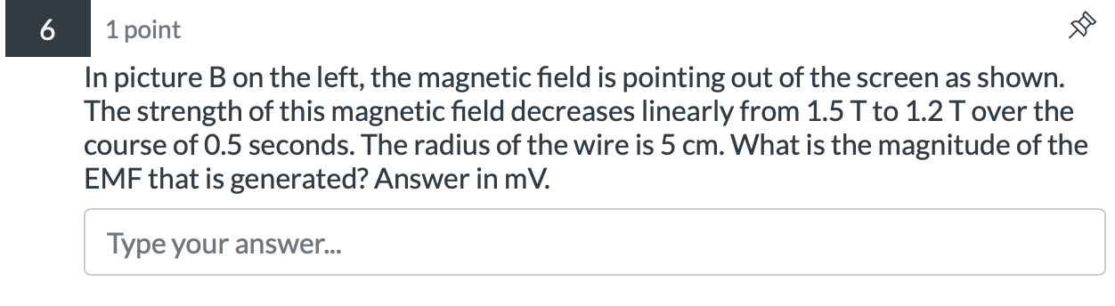 Solved 0n picture B on the left, the magnetic field is | Chegg.com
