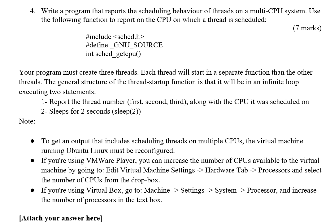Solved 4. Write a program that reports the scheduling | Chegg.com