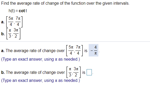 Solved Find the average rate of change of the function over | Chegg.com