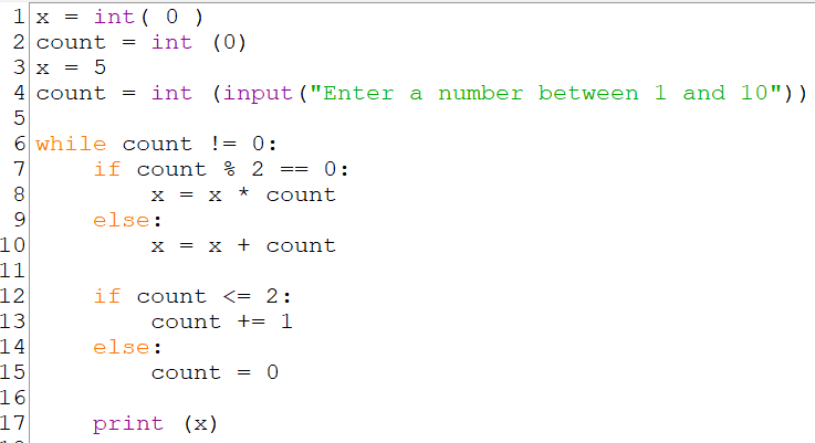 Solved 1. Which loop is most appropriate for: Printing the | Chegg.com