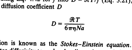 Solved Calculate The Diffusion Coefficient For A Latex Chegg