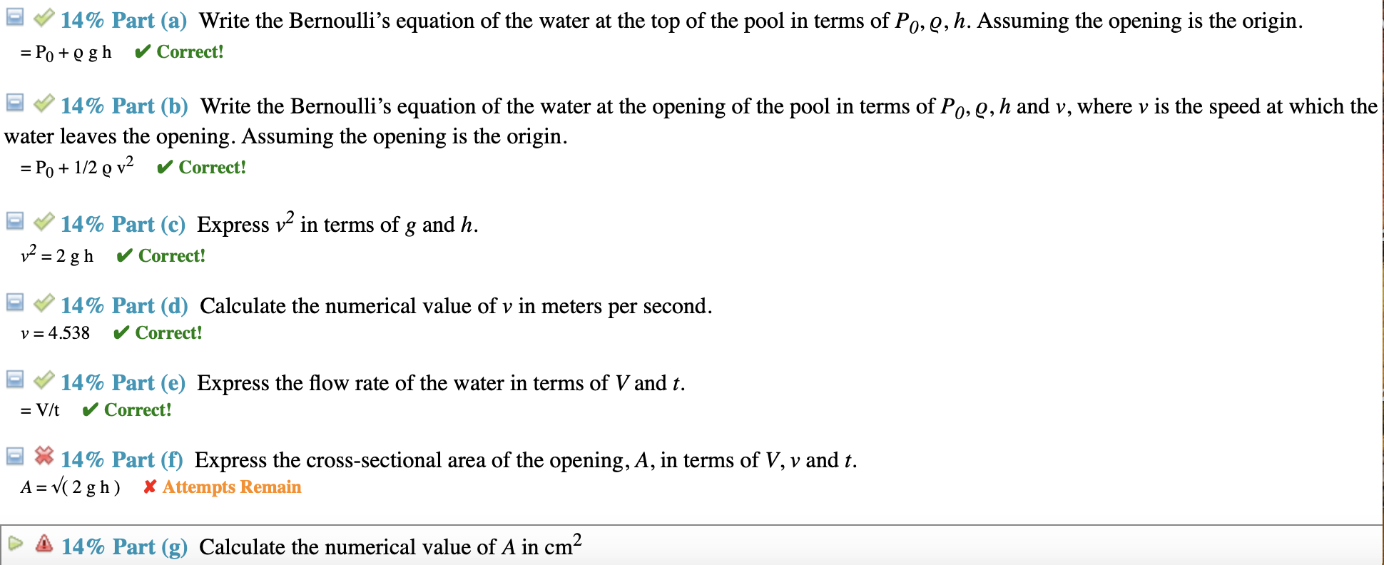 Solved F And G Please The Answer To F Is Not V Vt In Chegg Com