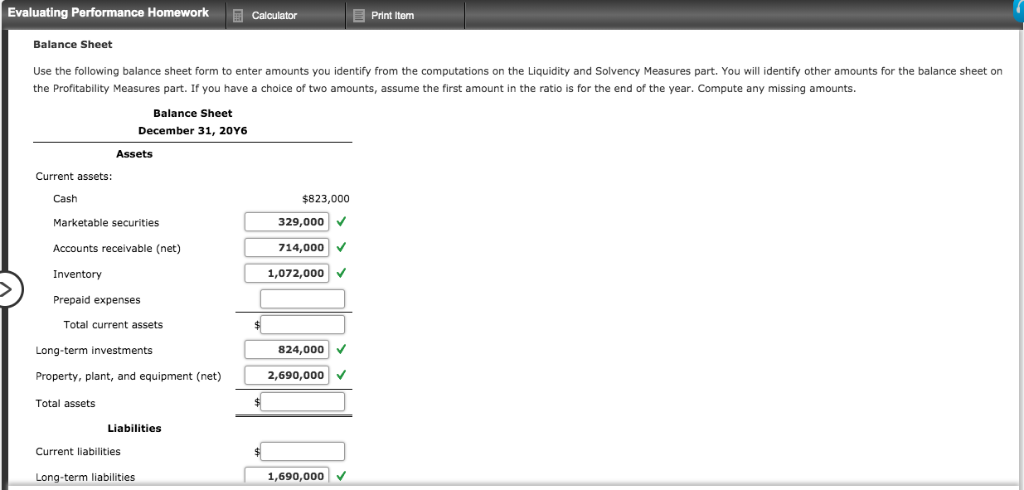 Solved Evaluating Performance Homework Print ltenm | Chegg.com