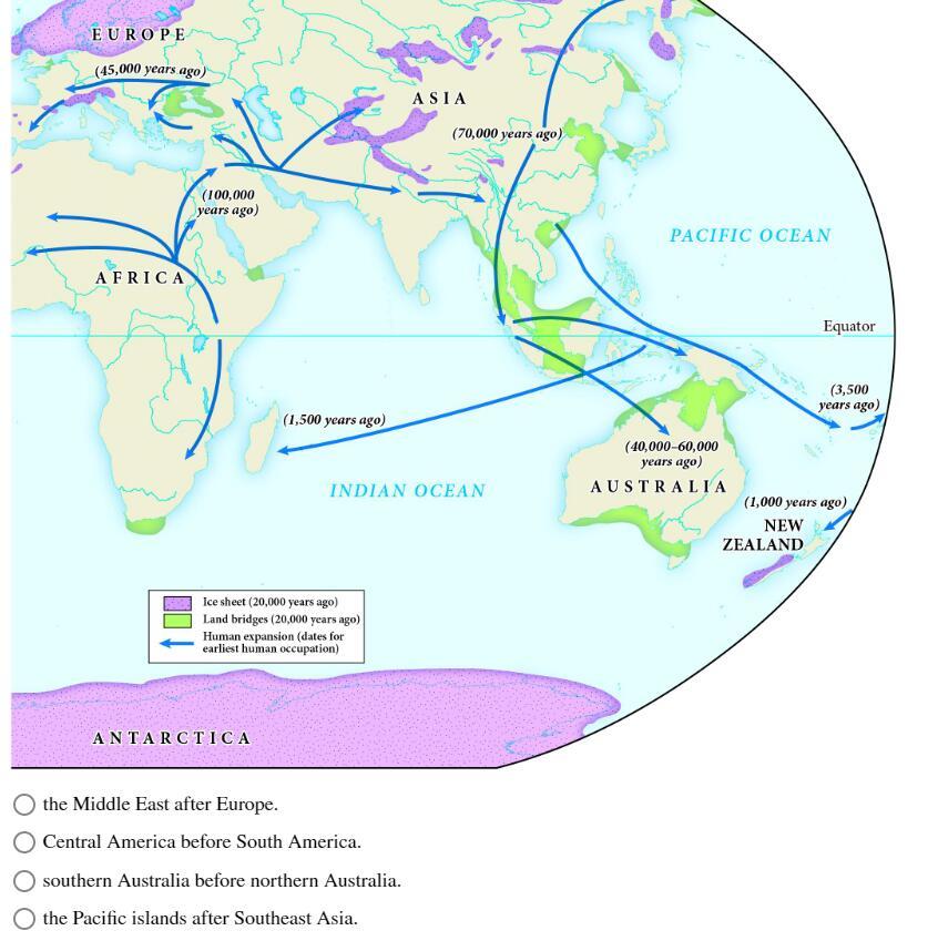 Which of the following islands is believed to have | Chegg.com