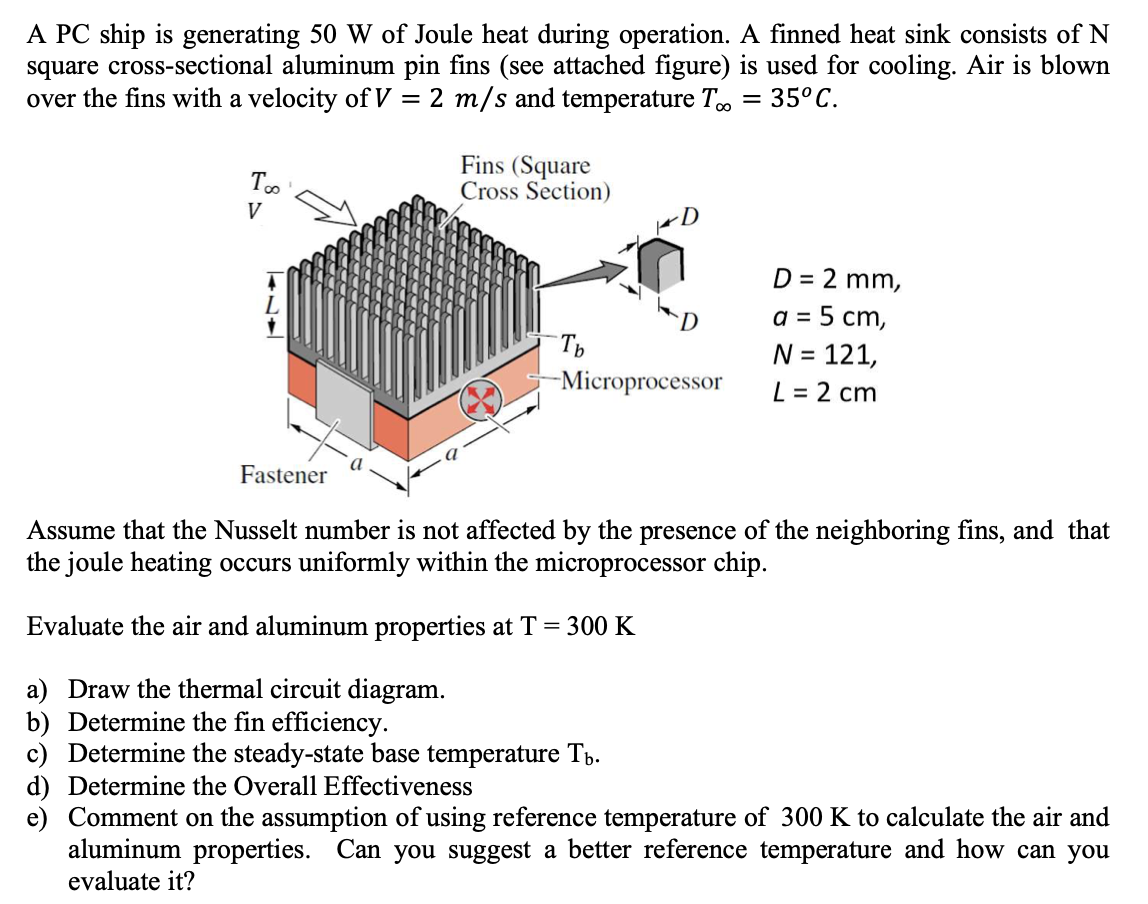 Solved Assume That The Nusselt Number Is Not Affected By Chegg Com