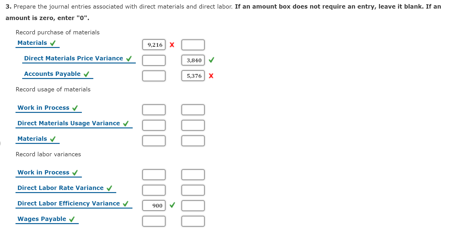 Solved Direct Materials and Direct Labor Variances Berner