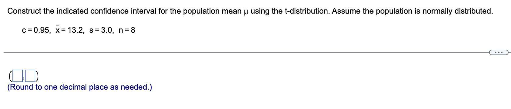 Solved Construct the indicated confidence interval for the | Chegg.com