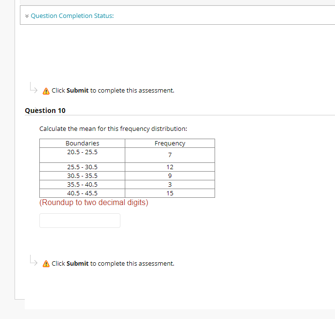 Solved Question Completion Status: A Click Submit to | Chegg.com