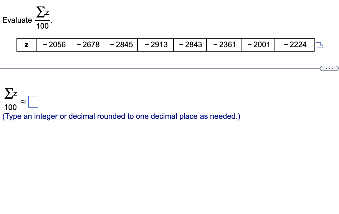 SOLVED: .61F = Type an integer or decimal rounded to the nearest