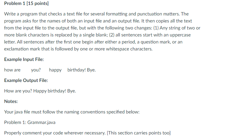 Solved Please answer question with java code that is as | Chegg.com