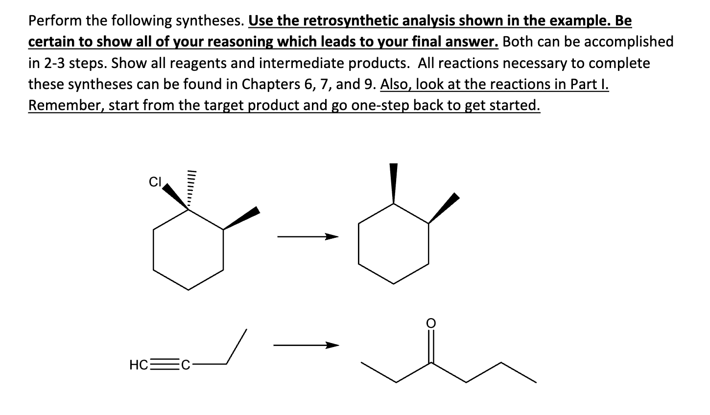 Solved Perform The Following Syntheses. Use The | Chegg.com