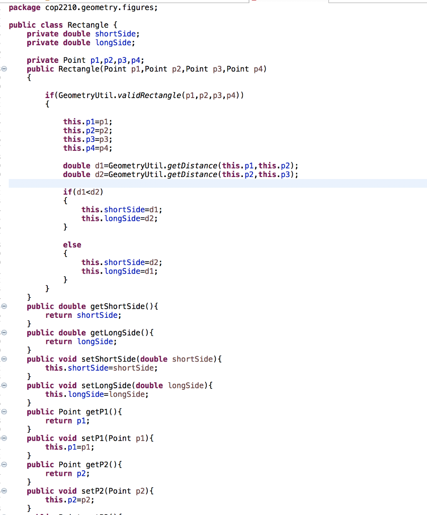 Solved 4. Modify the Rectangle class to extend from | Chegg.com