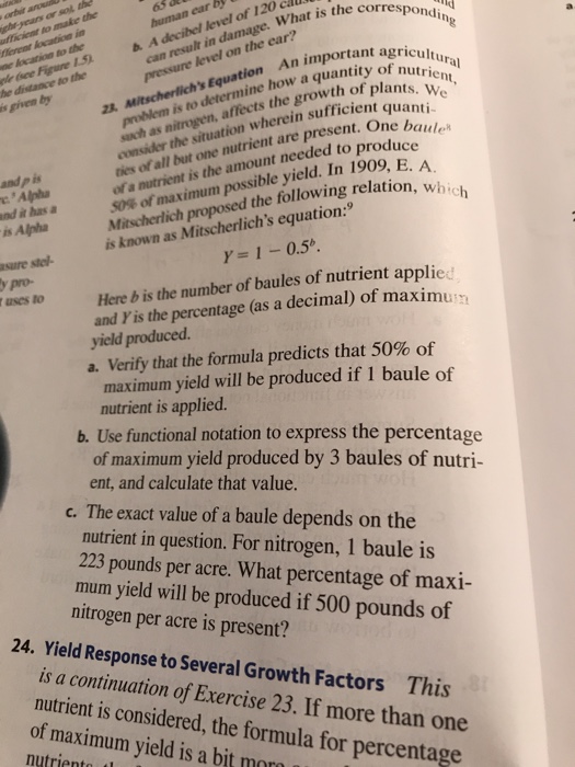 article discussing a topic in relation to mitscherlich equation