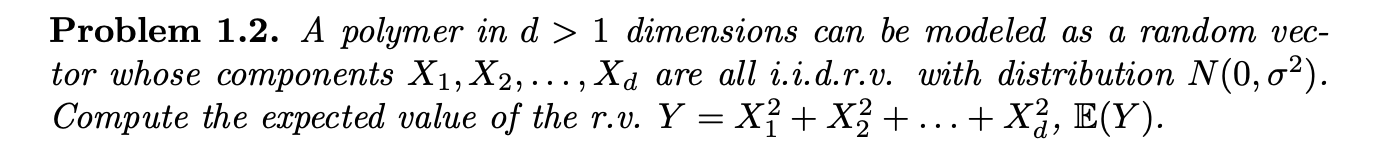 Solved A polymer in d > 1 dimensions can be modeled as a | Chegg.com
