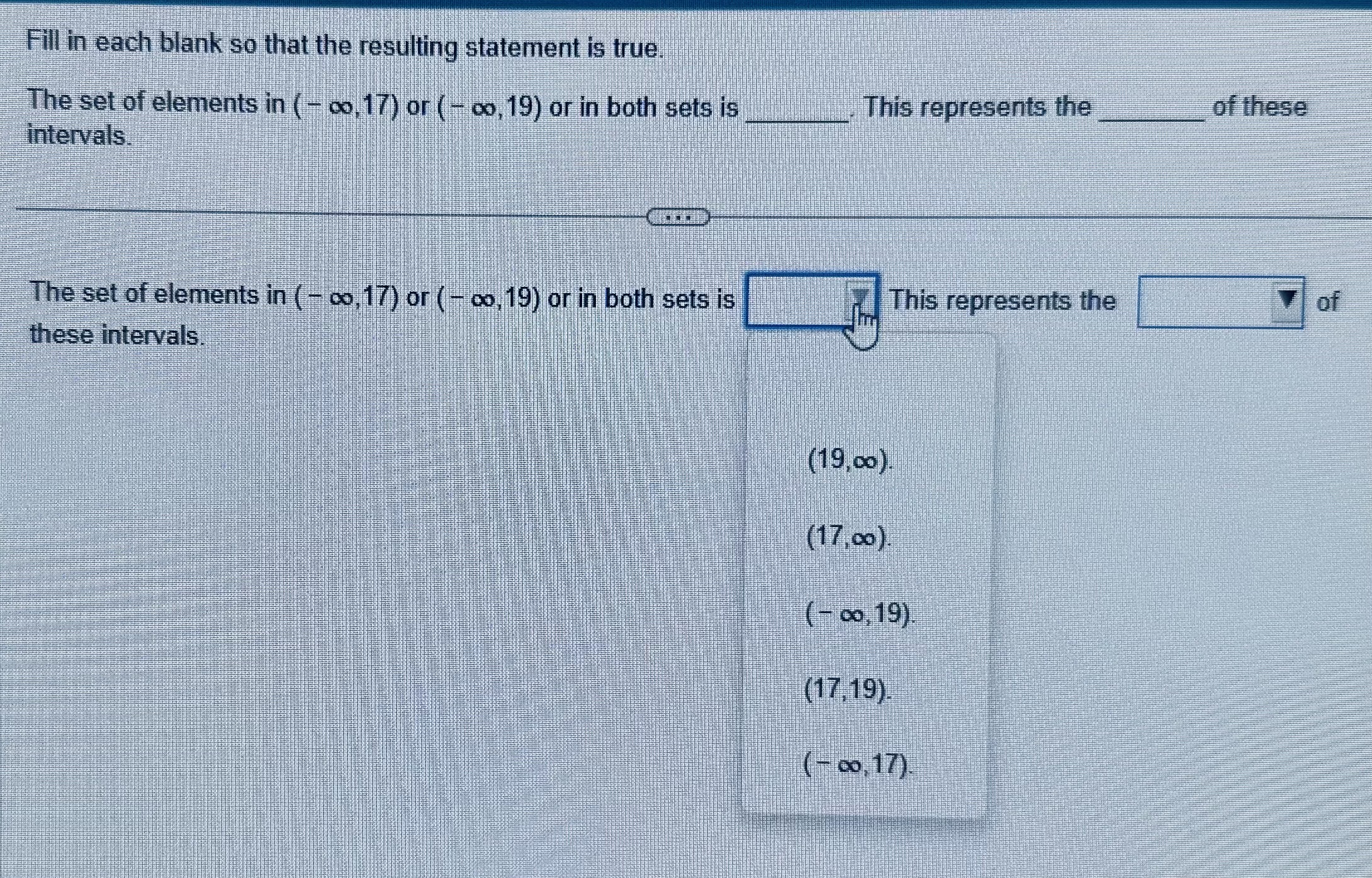 Fill in each blank so that the resulting statement is | Chegg.com