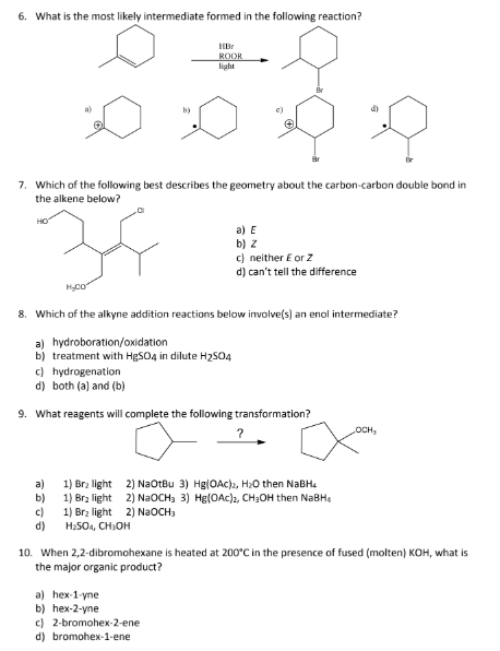 Solved 1. How many elements of unsaturation does molecule | Chegg.com