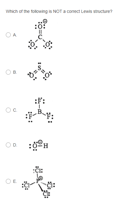 Solved Which one of the following is expected to have the | Chegg.com