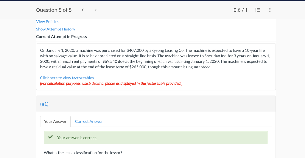 Solved View Policies Show Attempt History Current Attempt In Chegg Com