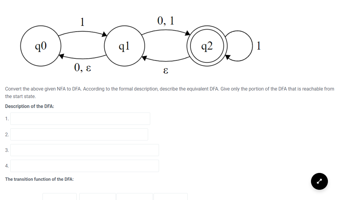 Solved Convert The Above Given NFA To DFA. According To The | Chegg.com