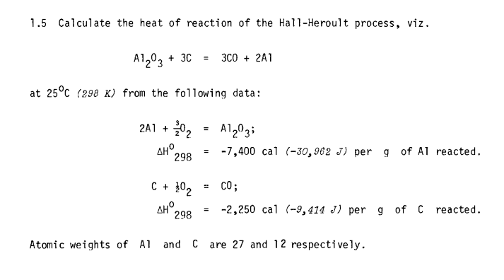 Solved Exercises 1.1 The enthalpy changes for the following | Chegg.com