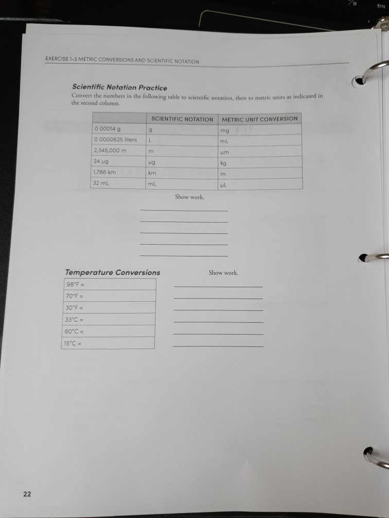 Solved Name Lab Partner Date Student Worksheet I Exercise Chegg Com